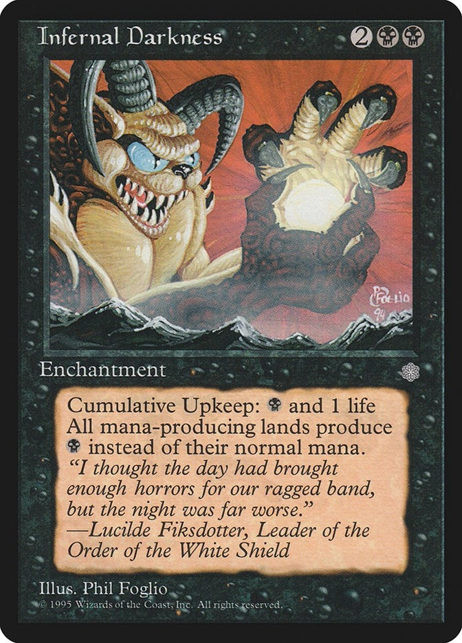 Image for Infernal Darkness (23) [Ice Age] - Magic: The Gathering