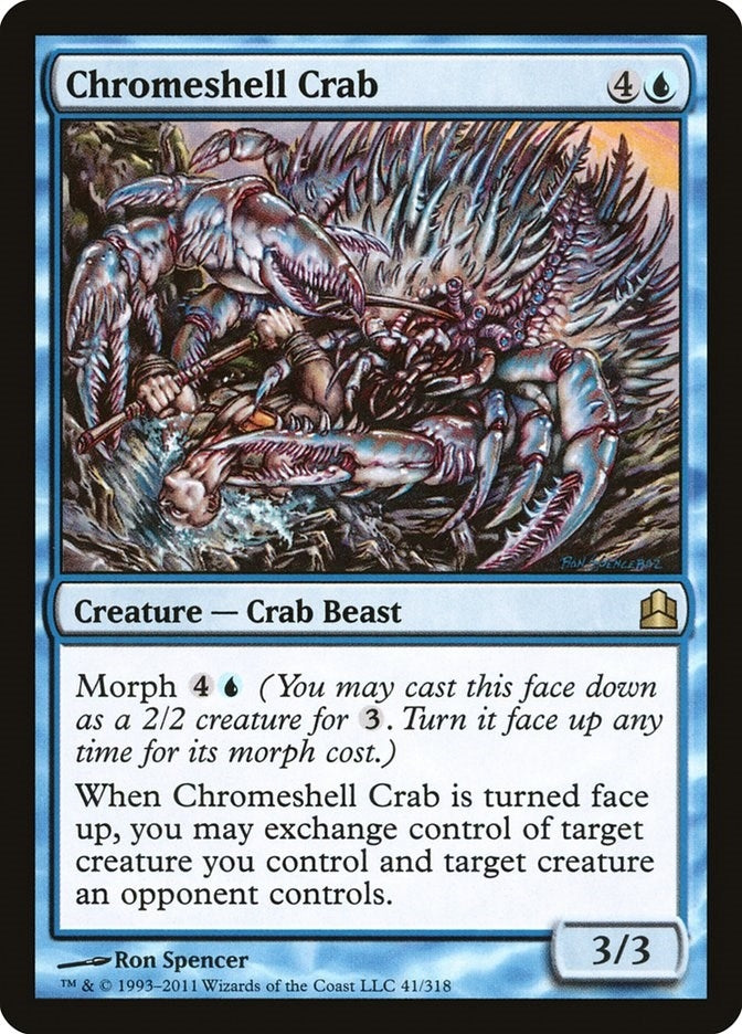 Image for Chromeshell Crab (41) [Commander] - Magic: The Gathering