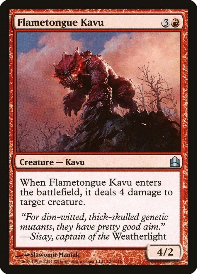 Image for Flametongue Kavu (123) [Commander] - Magic: The Gathering
