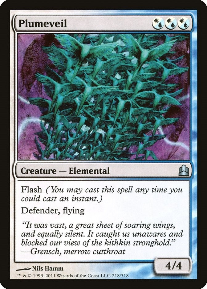 Image for Plumeveil (218) [Commander] - Magic: The Gathering