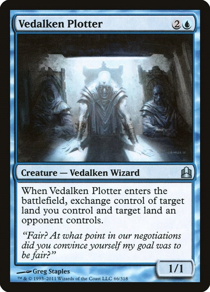 Image for Vedalken Plotter (66) [Commander] - Magic: The Gathering