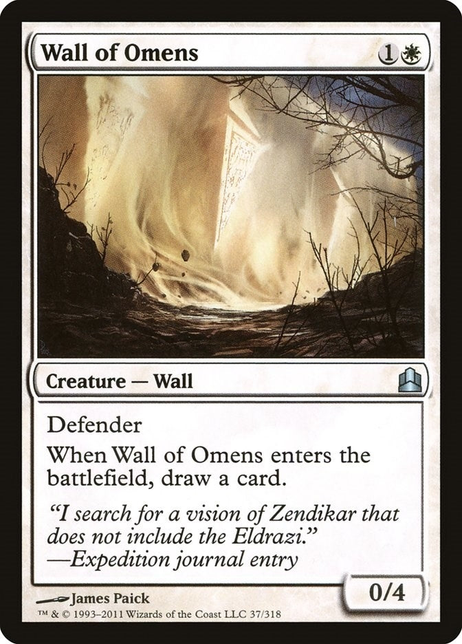 Image for Wall of Omens (37) [Commander] - Magic: The Gathering