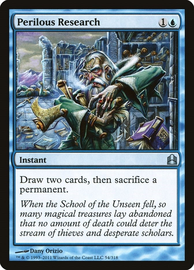 Image for Perilous Research (54) [Commander] - Magic: The Gathering