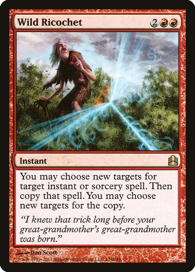 Image for Wild Ricochet (139) [Commander] - Magic: The Gathering