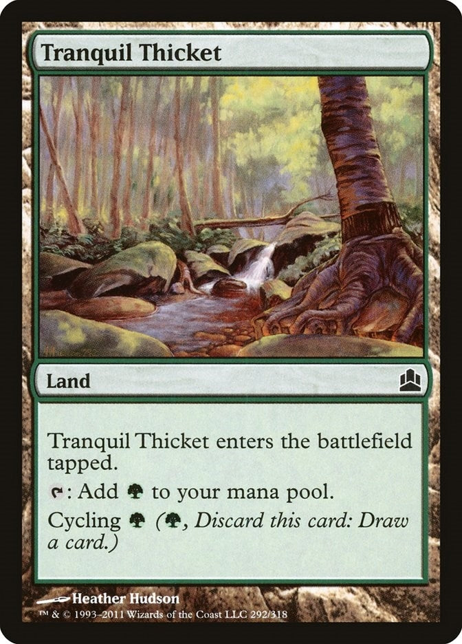 Image for Tranquil Thicket (292) [Commander] - Magic: The Gathering