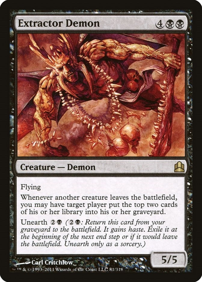 Image for Extractor Demon (81) [Commander] - Magic: The Gathering