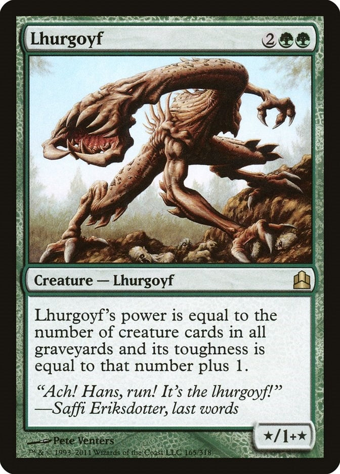 Image for Lhurgoyf (165) [Commander] - Magic: The Gathering