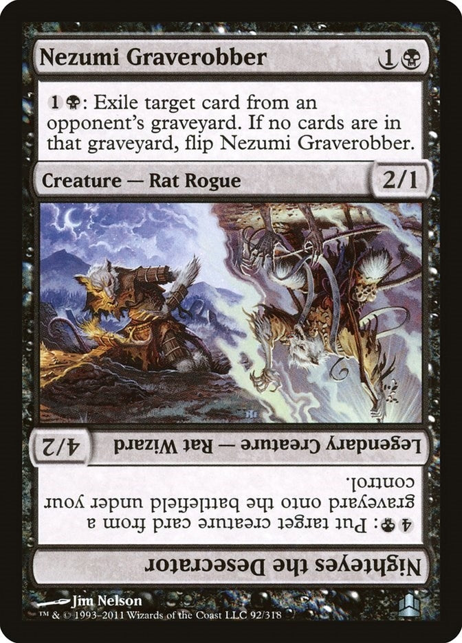 Image for Nezumi Graverobber // Nighteyes the Desecrator (92) [Commander] - Magic: The Gathering