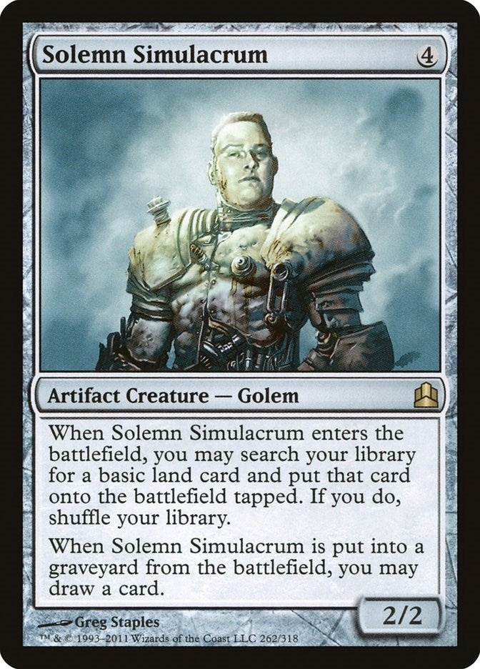 Image for Solemn Simulacrum (262) [Commander] - Magic: The Gathering