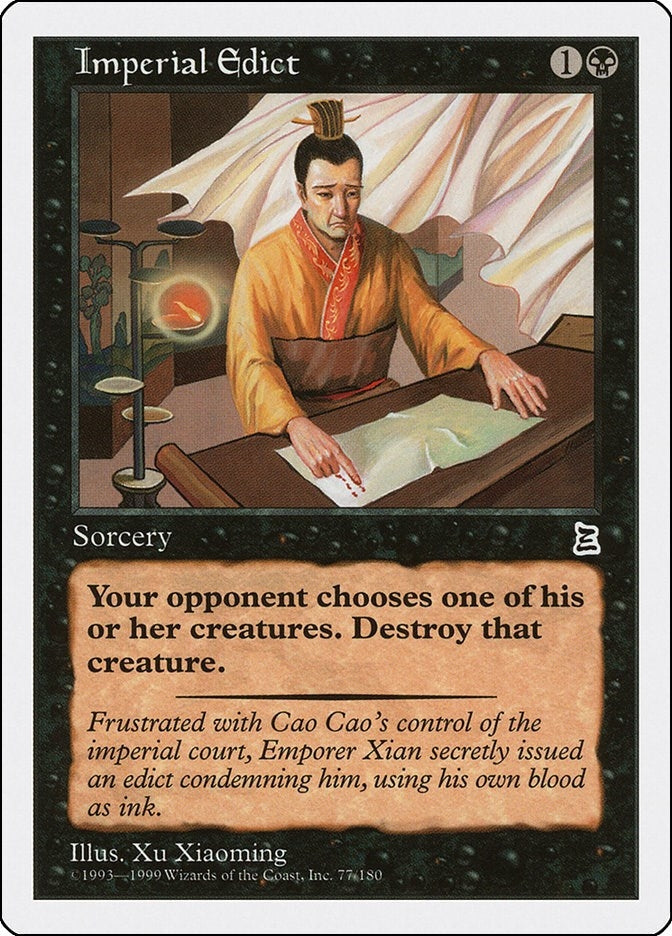 Image for Imperial Edict (77) [Portal Three Kingdoms] - Magic: The Gathering