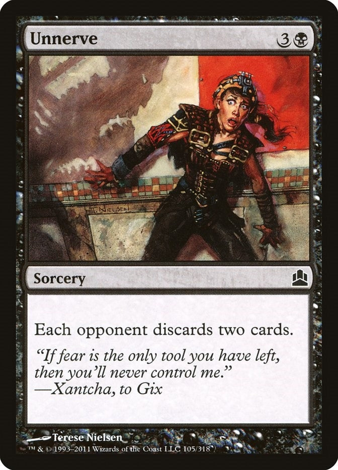 Image for Unnerve (105) [Commander] - Magic: The Gathering