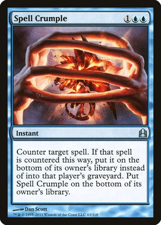 Image for Spell Crumple (63) [Commander] - Magic: The Gathering