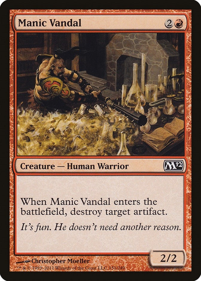 Image for Manic Vandal (151) [Magic 2012 (M12)] - Magic: The Gathering