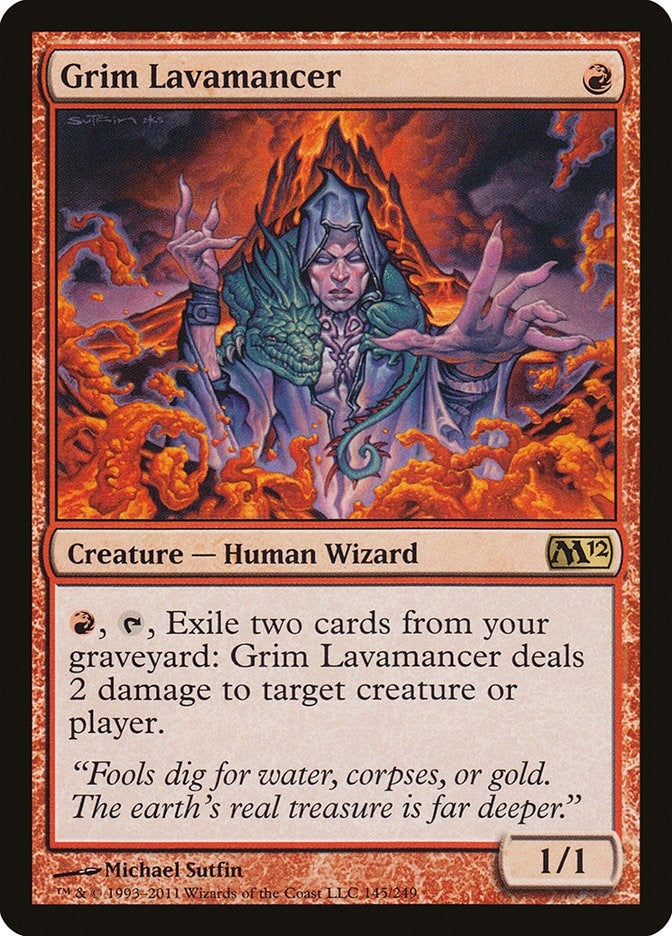 Image for Grim Lavamancer (145) [Magic 2012 (M12)] - Magic: The Gathering