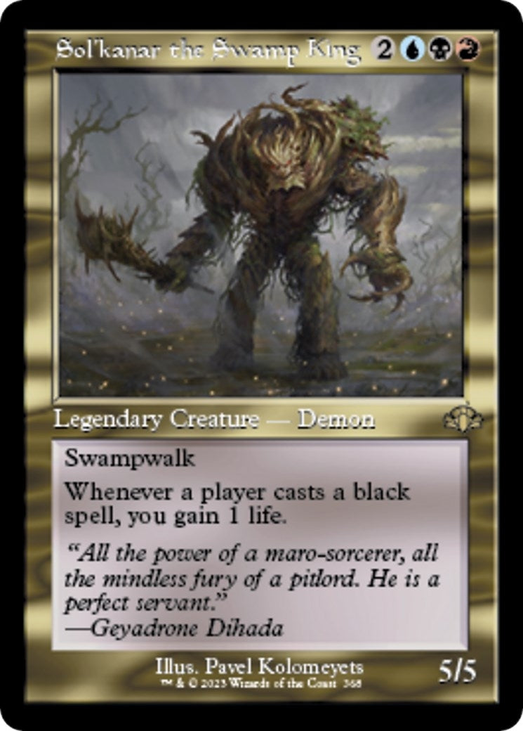 Image for Sol'kanar the Swamp King (Retro Frame) (368) [Dominaria Remastered] - Magic: The Gathering