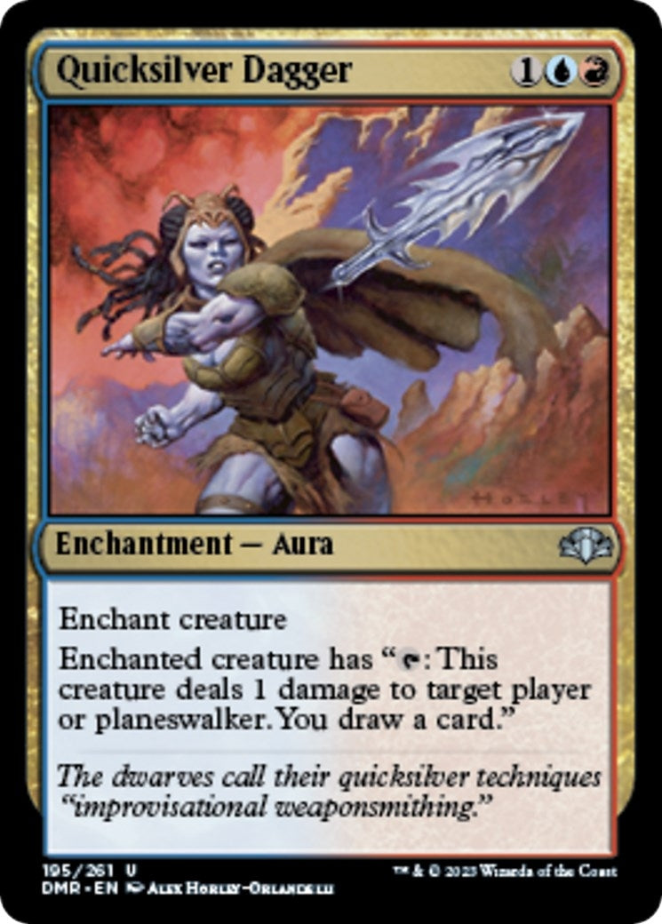 Image for Quicksilver Dagger (195) [Dominaria Remastered] - Magic: The Gathering