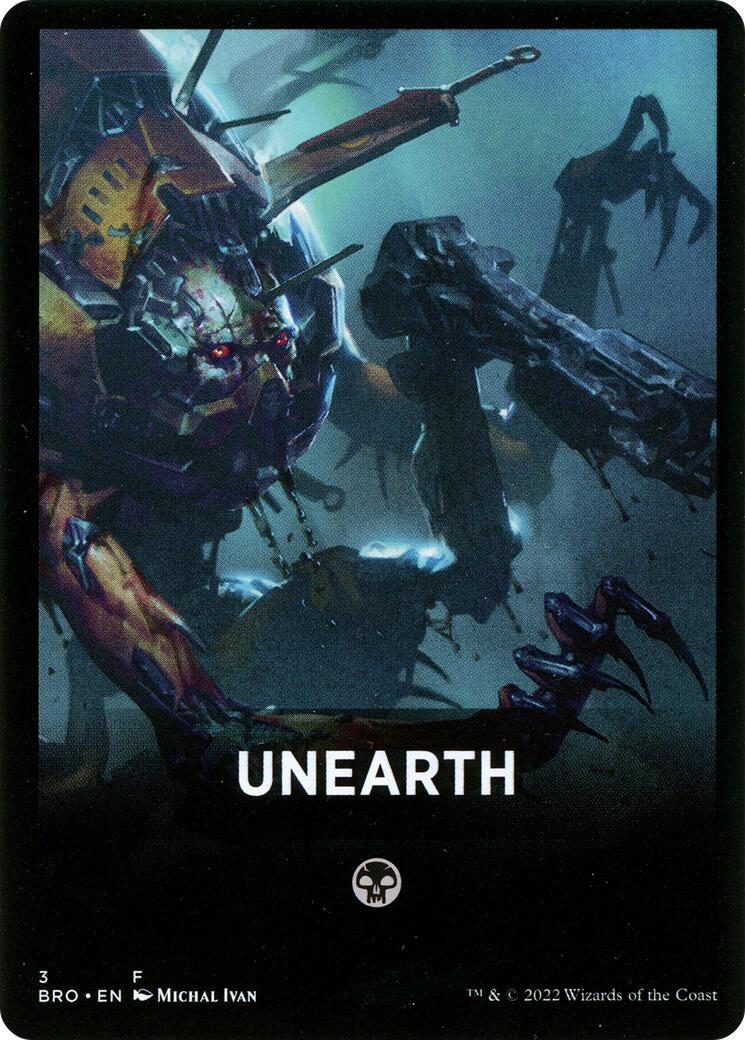 Image for Unearth Theme Card (3) [The Brothers' War] - Magic: The Gathering