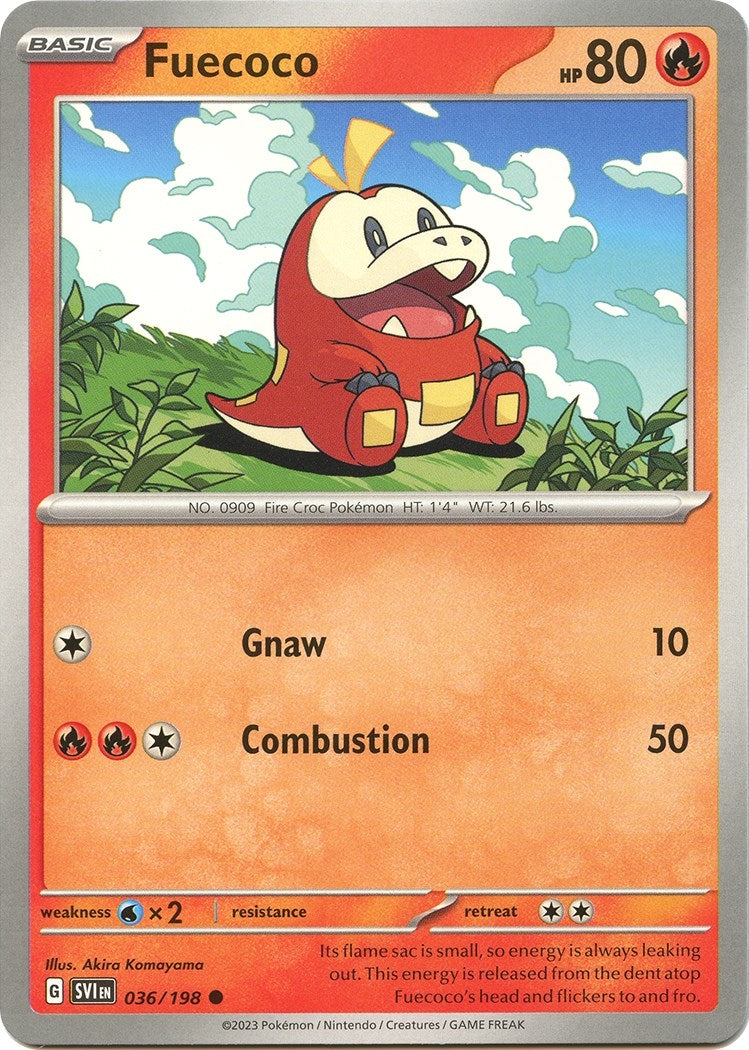 Image for Fuecoco (036/198) [SV01: Scarlet & Violet Base Set] - Pokemon