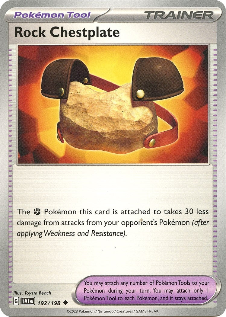 Image for Rock Chestplate (192/198) [SV01: Scarlet & Violet Base Set] - Pokemon