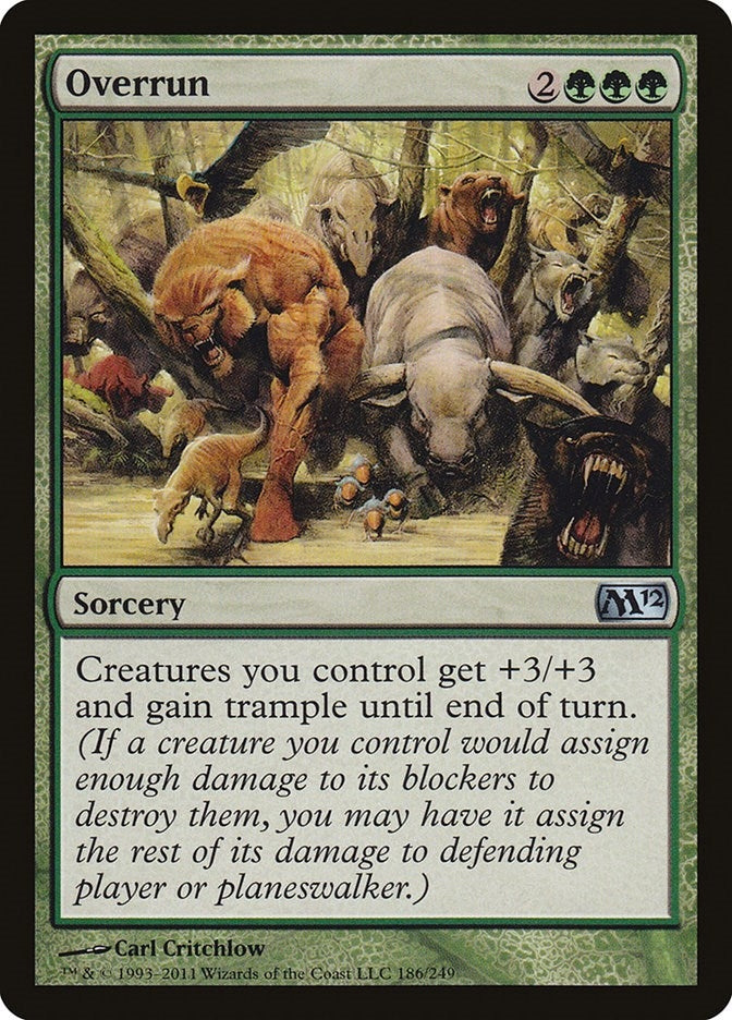 Image for Overrun (186) [Magic 2012 (M12)] - Magic: The Gathering