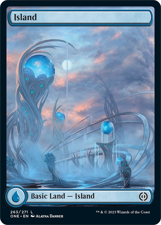 Image for Island (263) - Full Art (263) [Phyrexia: All Will Be One] - Magic: The Gathering