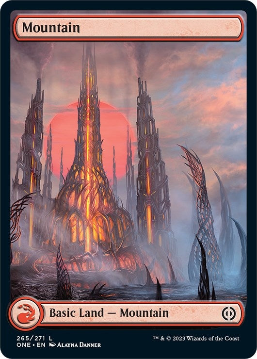 Image for Mountain (265) - Full Art (265) [Phyrexia: All Will Be One] - Magic: The Gathering