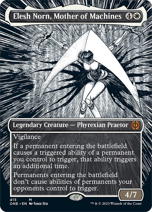 Image for Elesh Norn, Mother of Machines (Borderless) (415) [Phyrexia: All Will Be One] - Magic: The Gathering