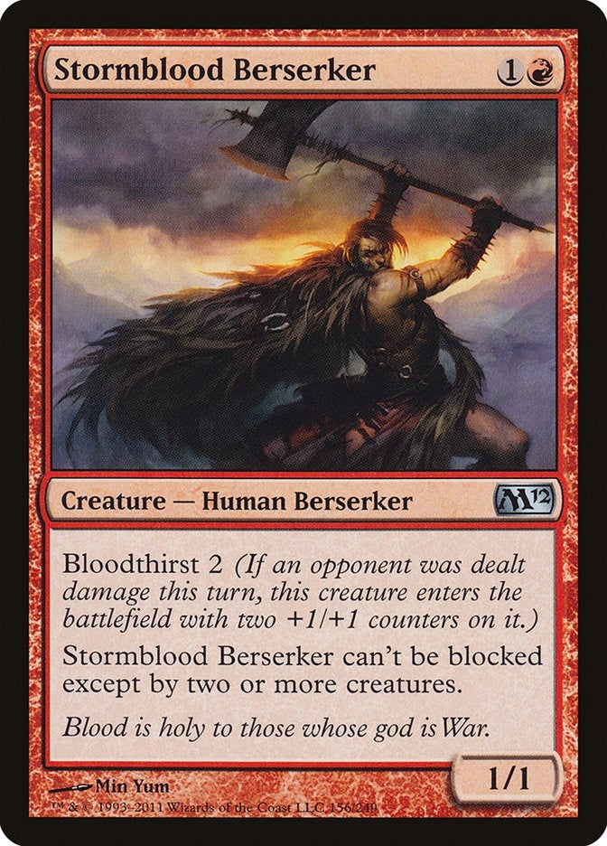 Image for Stormblood Berserker (156) [Magic 2012 (M12)] - Magic: The Gathering