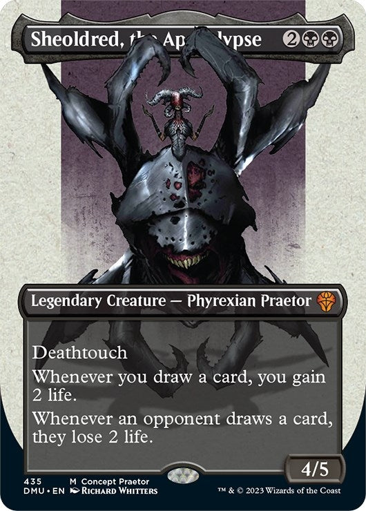 Image for Sheoldred, the Apocalypse (Concept Praetor) (435) [Phyrexia: All Will Be One] - Magic: The Gathering