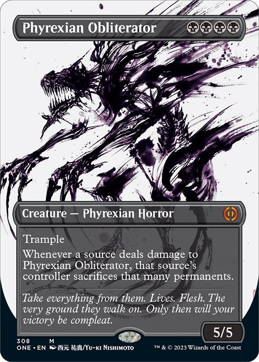 Image for Phyrexian Obliterator (Showcase) (308) [Phyrexia: All Will Be One] - Magic: The Gathering