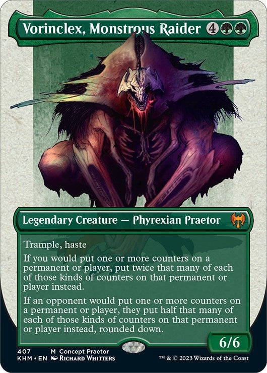 Image for Vorinclex, Monstrous Raider (Concept Praetor) (Step-and-Compleat Foil) (407) [Phyrexia: All Will Be One] - Magic: The Gathering