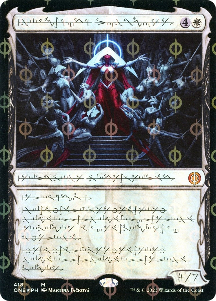 Image for Elesh Norn, Mother of Machines (Phyrexian) (Step-and-Compleat Foil) (418) [Phyrexia: All Will Be One] - Magic: The Gathering