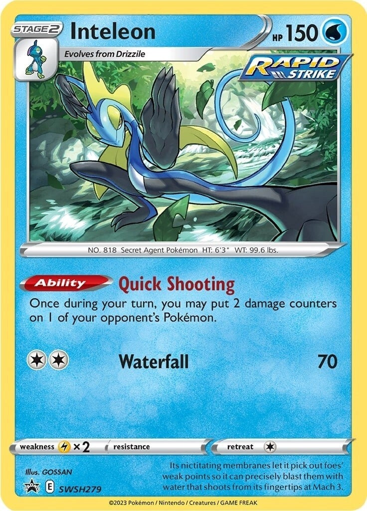 Image for Inteleon - SWSH279 (SWSH279) [SWSH: Sword & Shield Promo Cards] - Pokemon