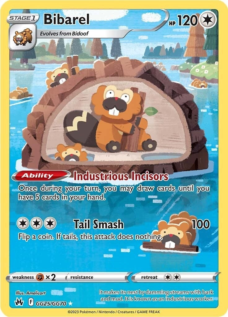 Image for Bibarel (GG25/GG70) [Crown Zenith: Galarian Gallery] - Pokemon