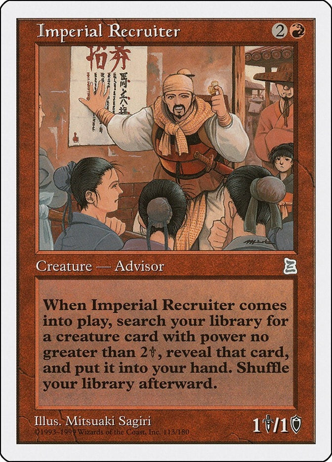 Image for Imperial Recruiter (113) [Portal Three Kingdoms] - Magic: The Gathering