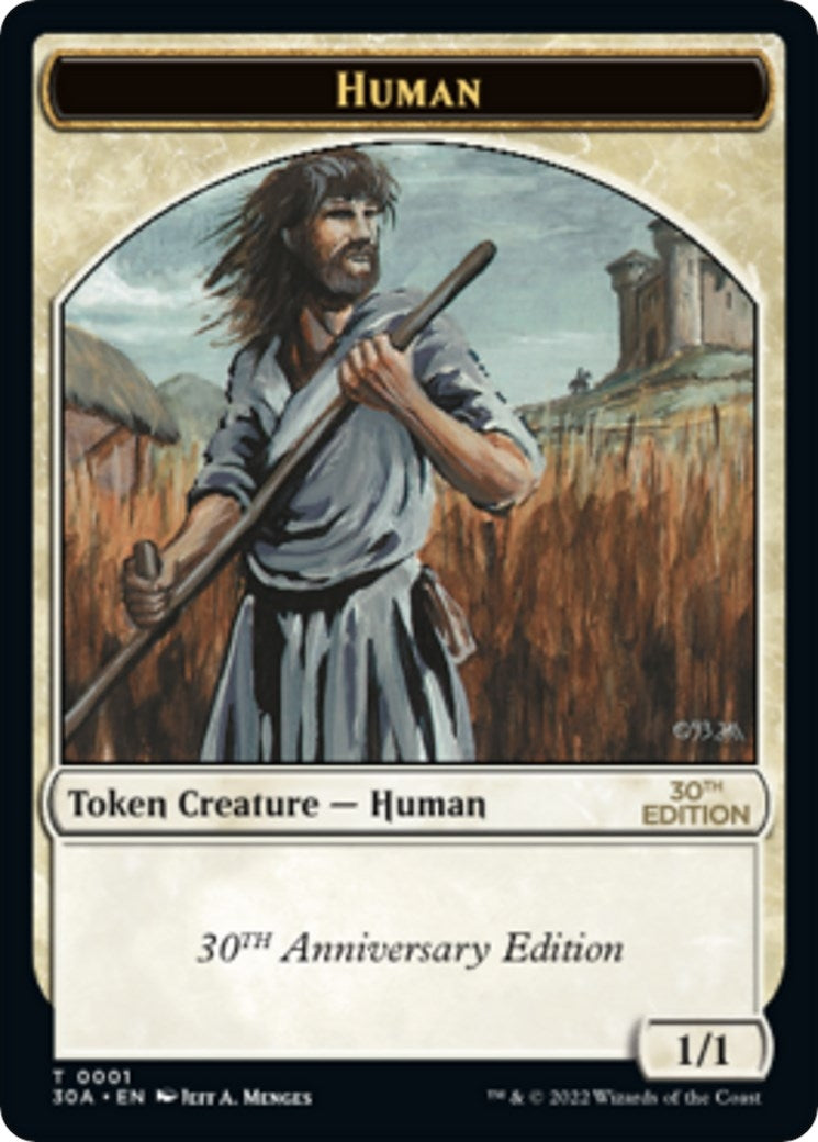 Image for Human Token (1) [30th Anniversary Edition] - Magic: The Gathering