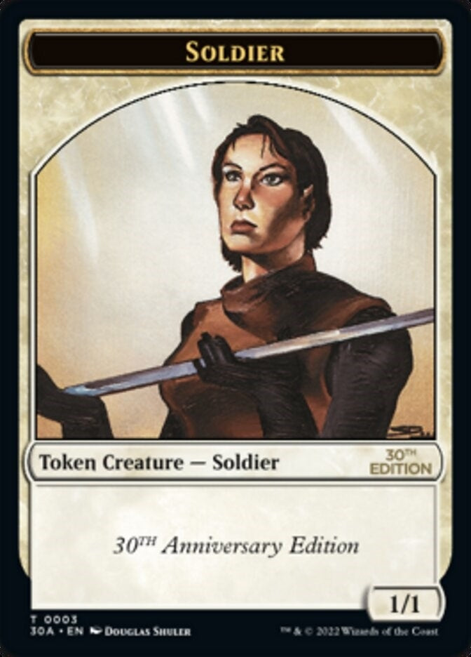 Image for Soldier Token (3) [30th Anniversary Edition] - Magic: The Gathering