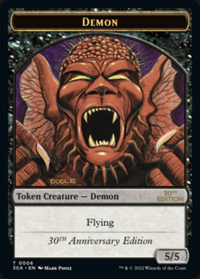 Image for Demon Token (6) [30th Anniversary Edition] - Magic: The Gathering