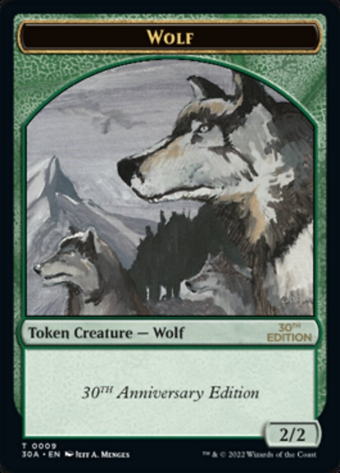 Image for Wolf Token (9) [30th Anniversary Edition] - Magic: The Gathering