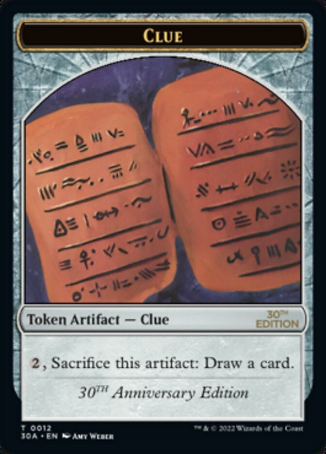 Image for Clue (0012) Token (12) [30th Anniversary Edition] - Magic: The Gathering