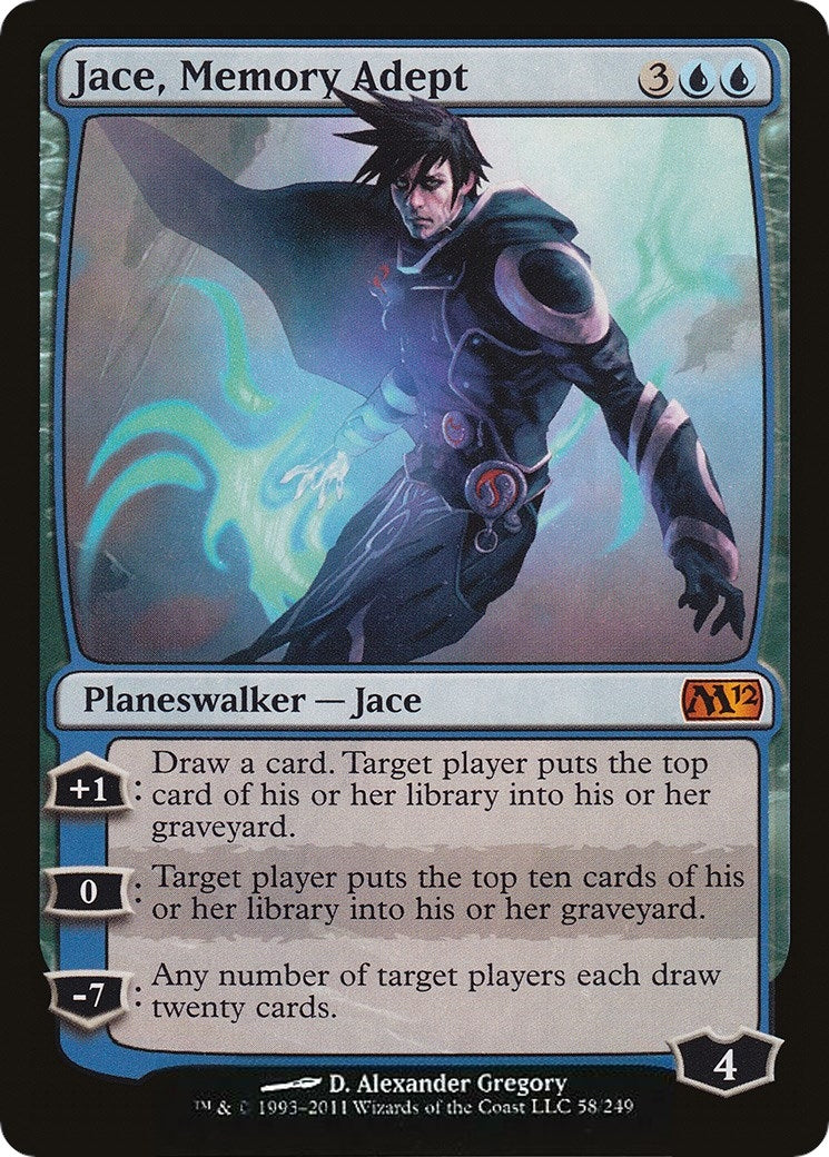 Image for Jace, Memory Adept (58) [Magic 2012 (M12)] - Magic: The Gathering