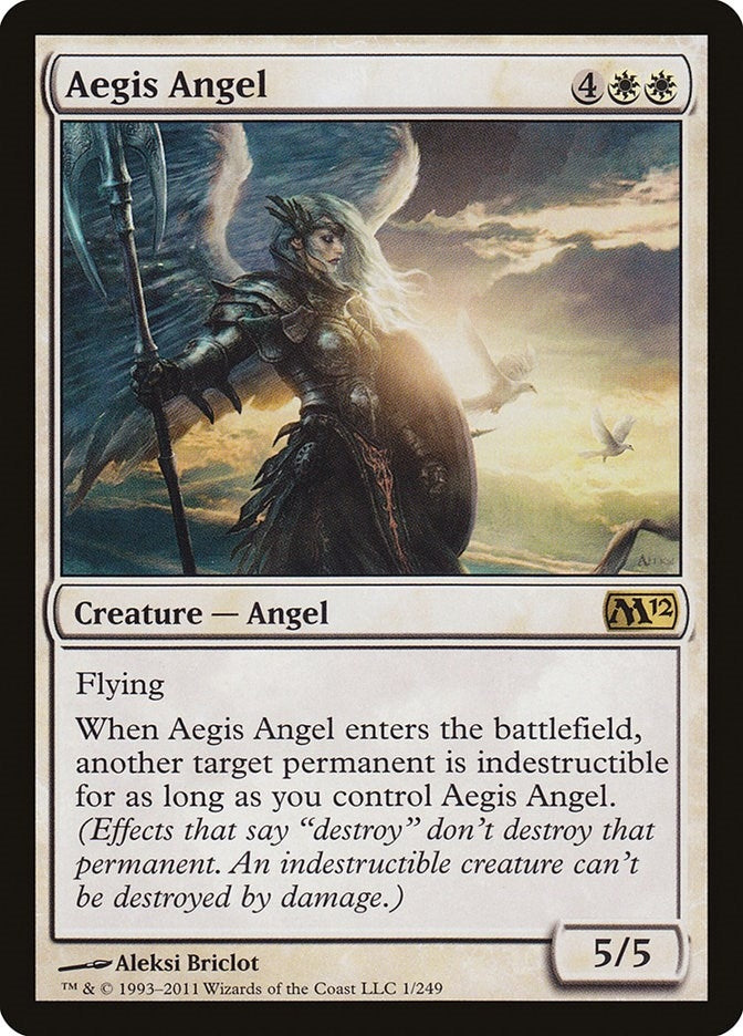 Image for Aegis Angel (1) [Magic 2012 (M12)] - Magic: The Gathering