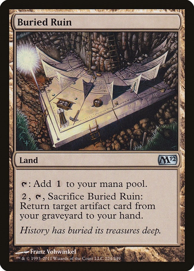 Image for Buried Ruin (224) [Magic 2012 (M12)] - Magic: The Gathering