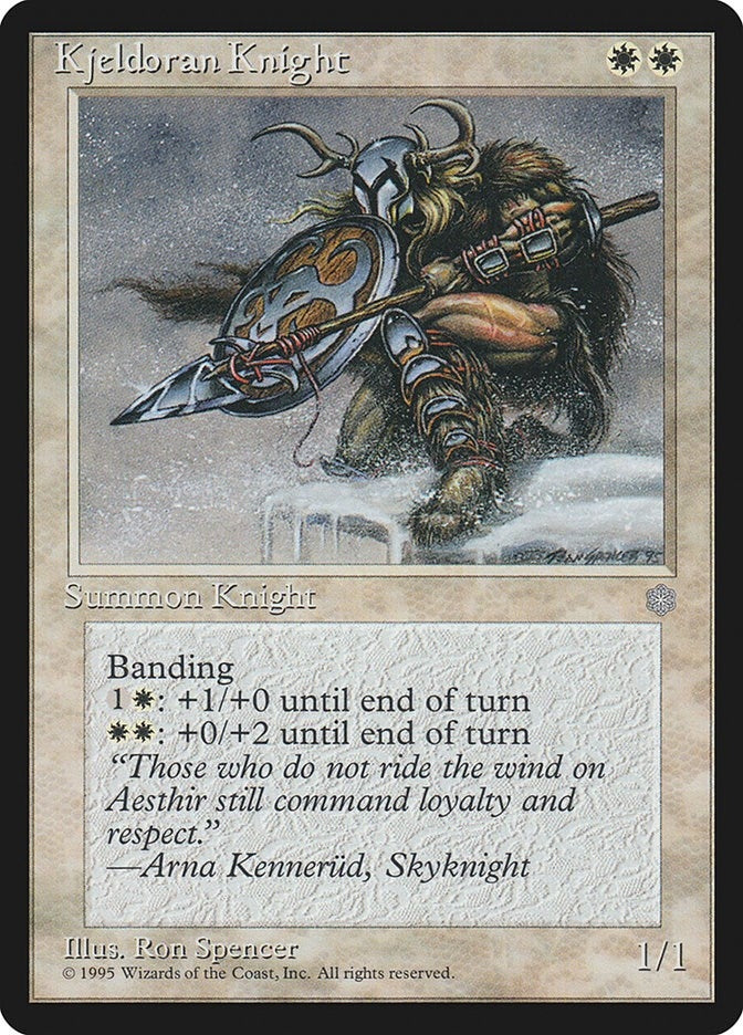 Image for Kjeldoran Knight [Ice Age] - Magic: The Gathering