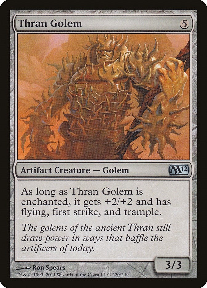 Image for Thran Golem (220) [Magic 2012 (M12)] - Magic: The Gathering