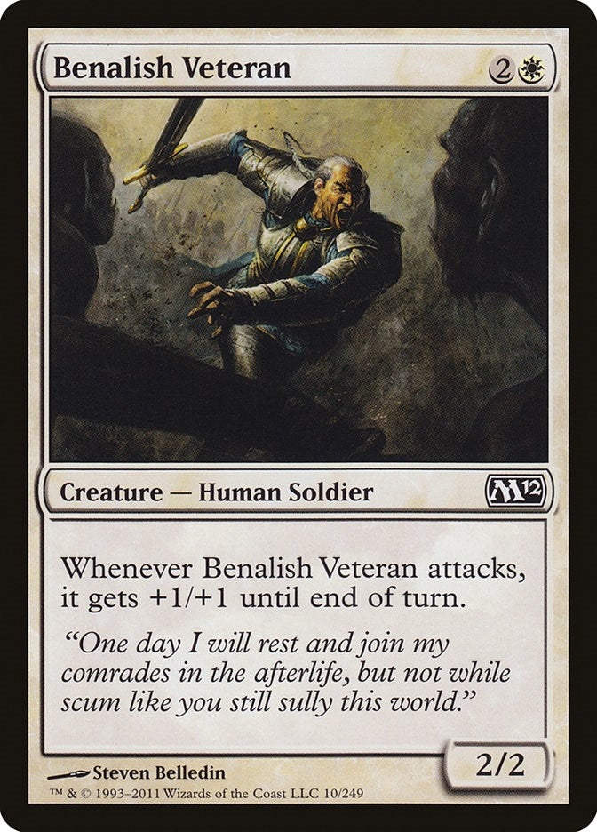 Image for Benalish Veteran (10) [Magic 2012 (M12)] - Magic: The Gathering