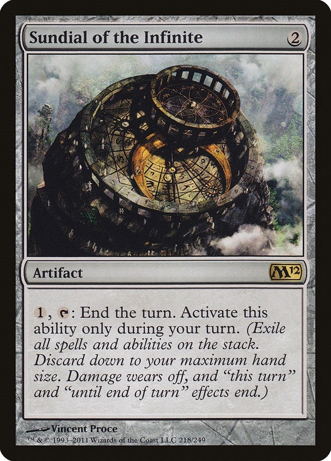 Image for Sundial of the Infinite (218) [Magic 2012 (M12)] - Magic: The Gathering