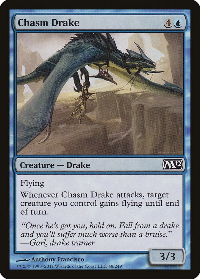 Image for Chasm Drake (48) [Magic 2012 (M12)] - Magic: The Gathering