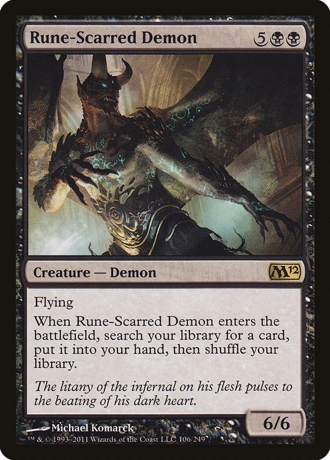 Image for Rune-Scarred Demon (106) [Magic 2012 (M12)] - Magic: The Gathering
