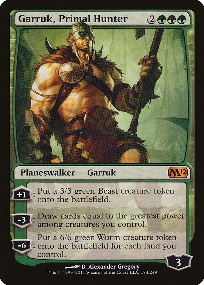 Image for Garruk, Primal Hunter (174) [Magic 2012 (M12)] - Magic: The Gathering